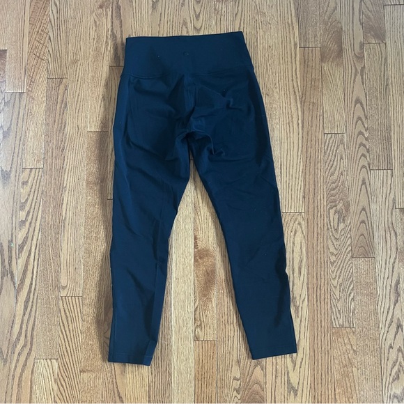 Black Lulu Lemon Leggings with See-Thru Pattern. - Picture 2 of 5